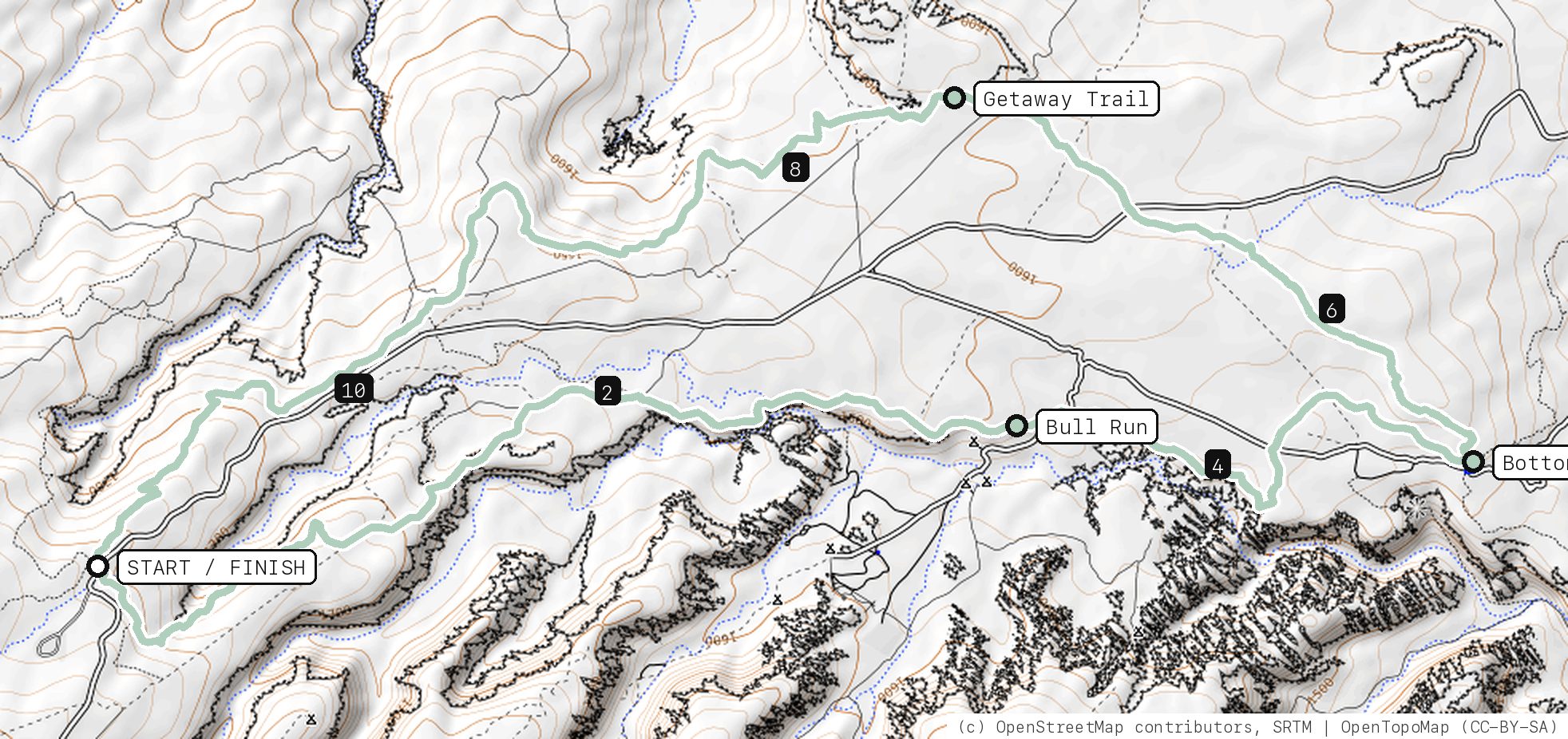 Map of Bull Rush
