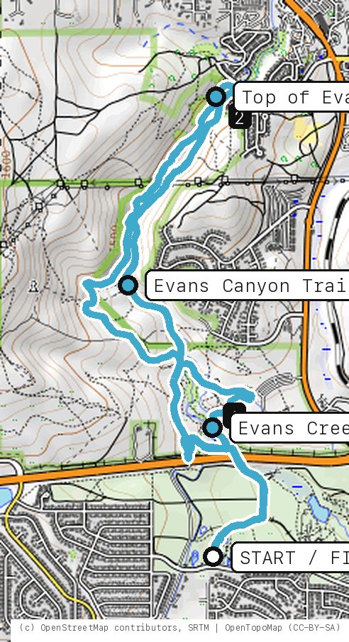 Map of Canyon Commute