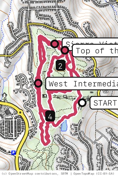 Map of Clubhouse Laps