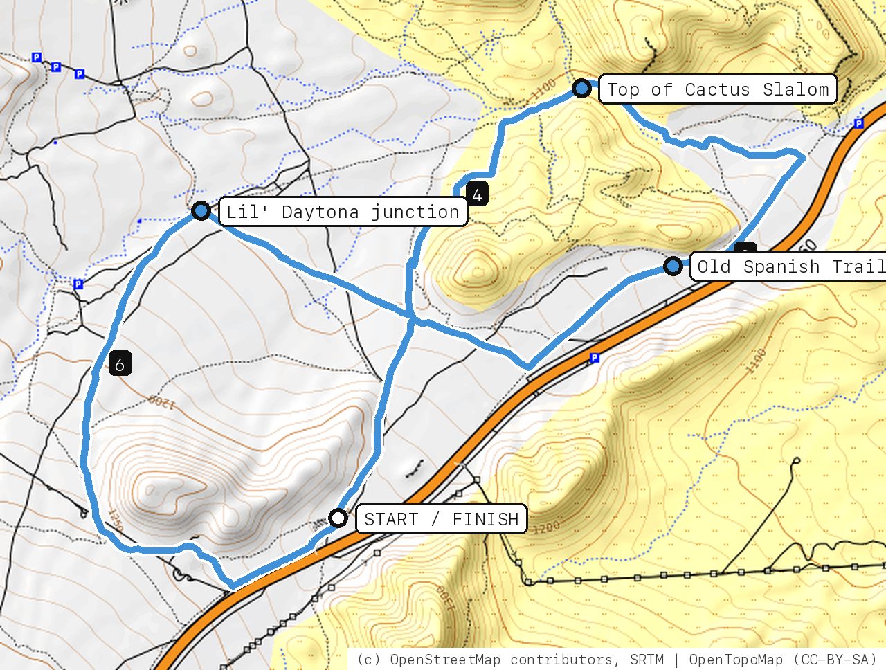 Map of Ducky Run