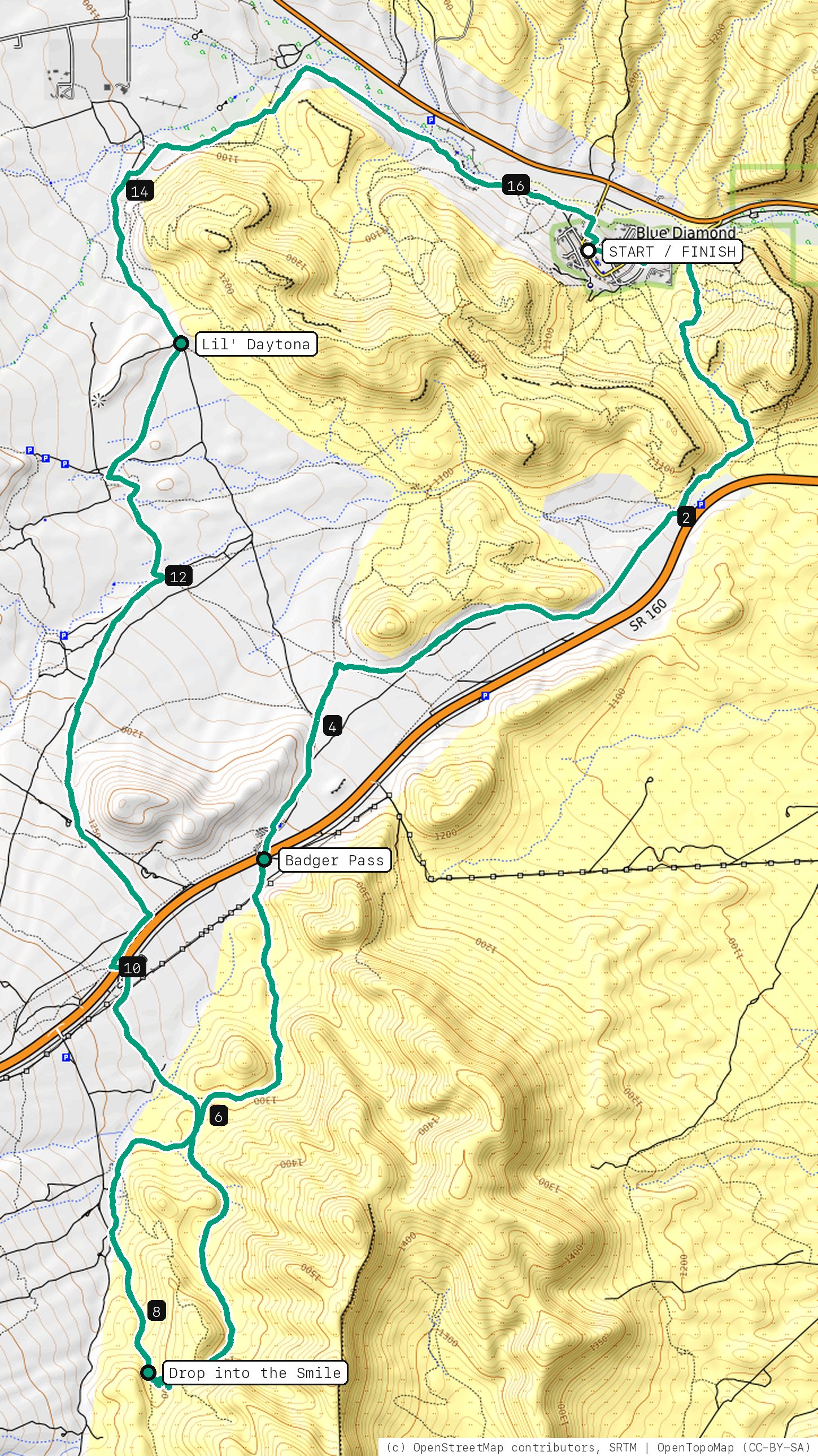 Map of Half Grin