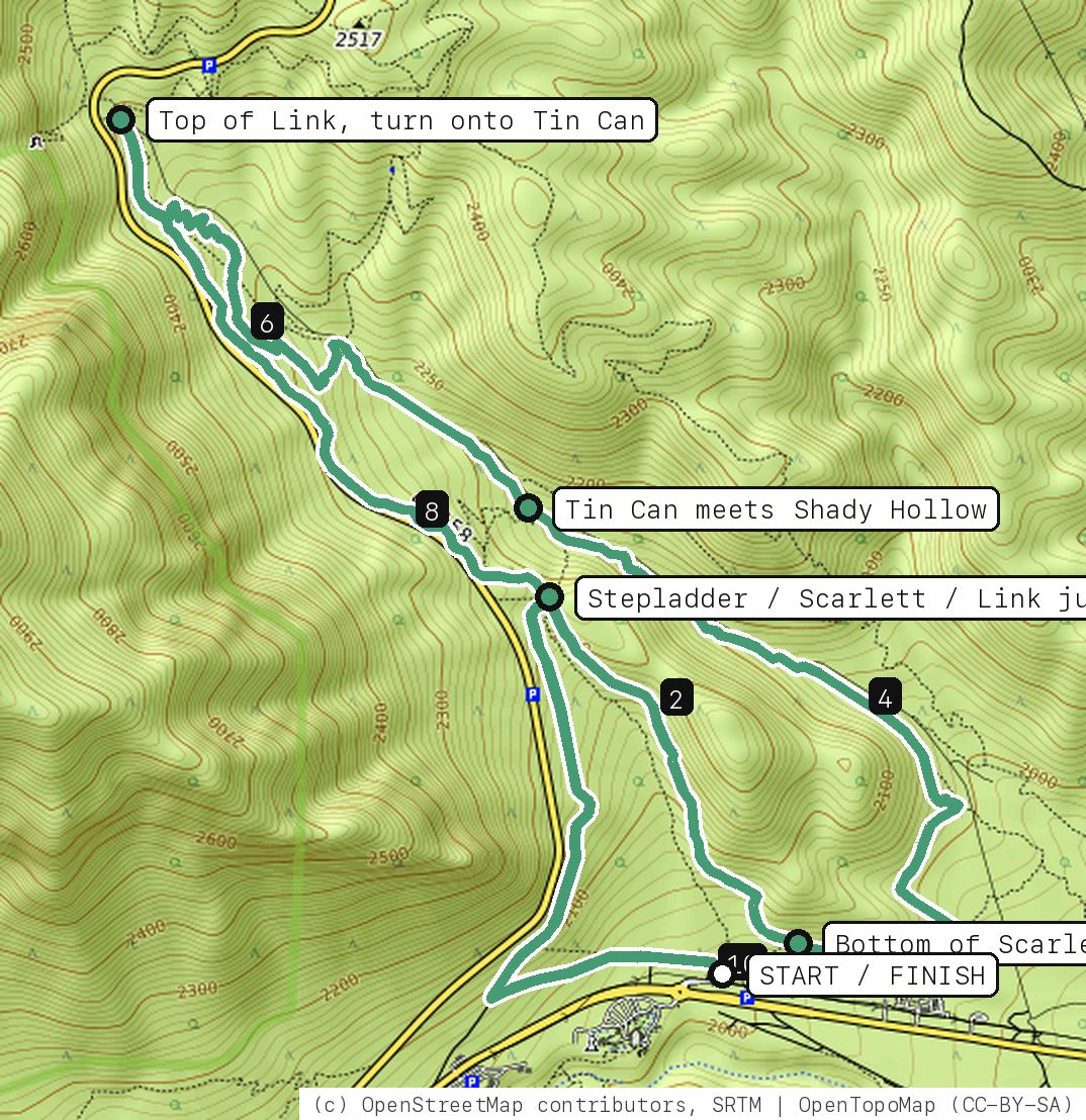 Map of Kick the Can