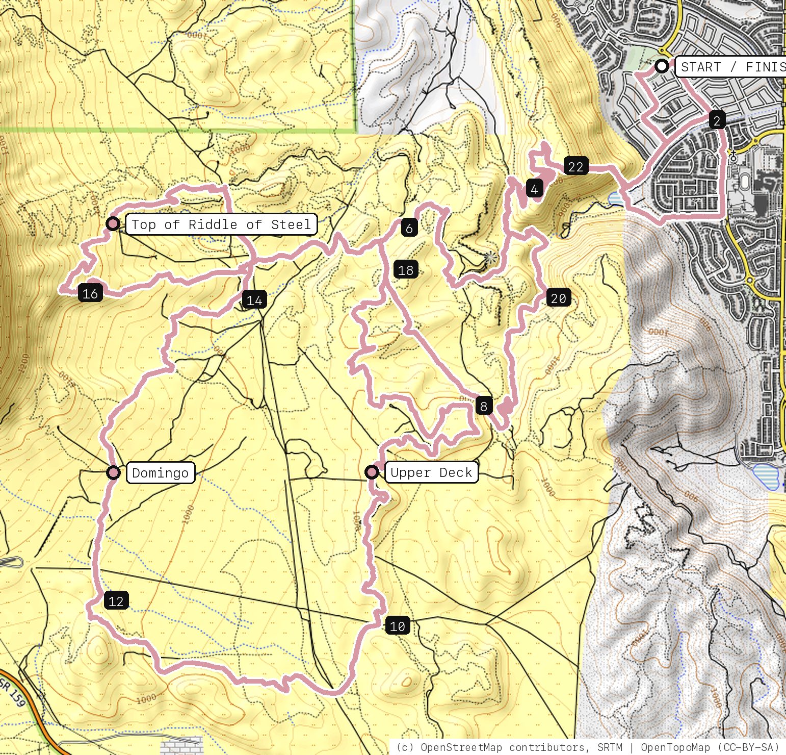 Map of Long Riddle