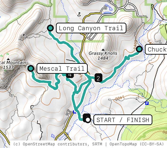 Map of Mescal Mosey