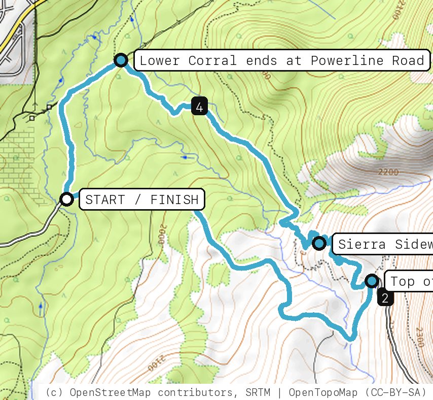 Map of Rodeo Run