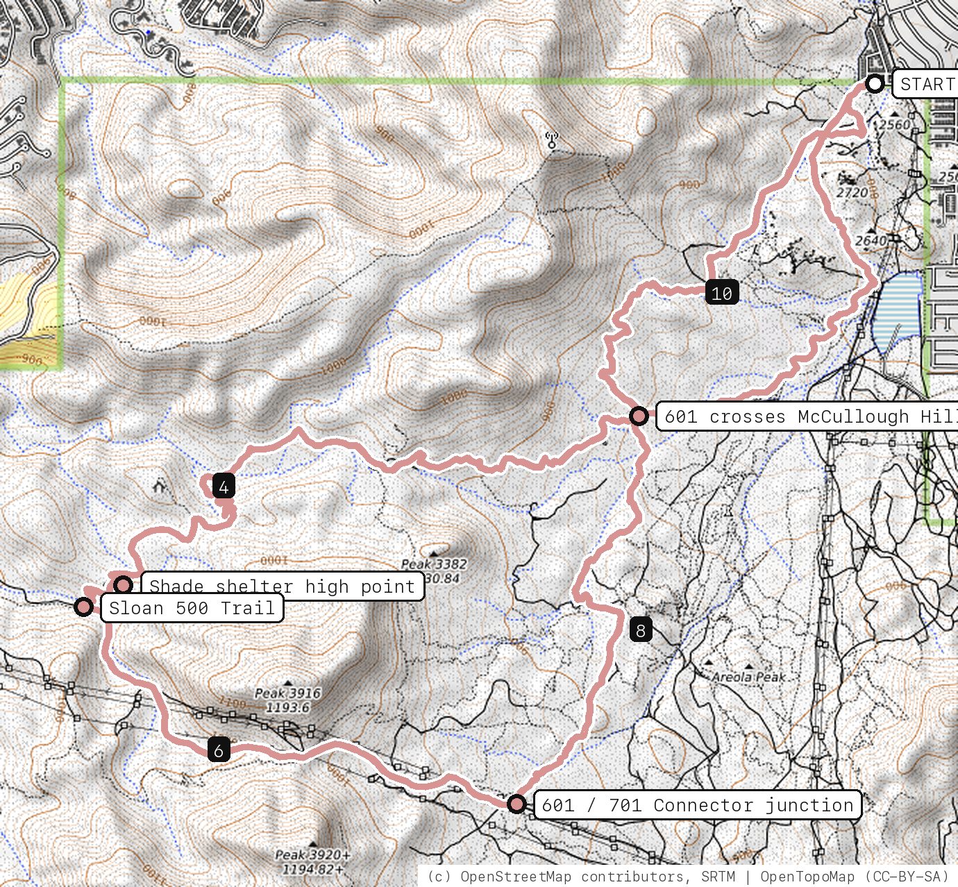 Map of Shade Break