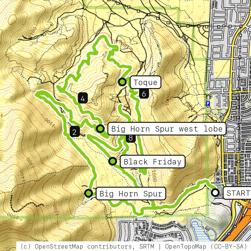 Map of Spur Line