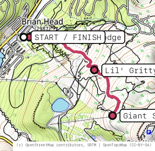 Map of True Grit