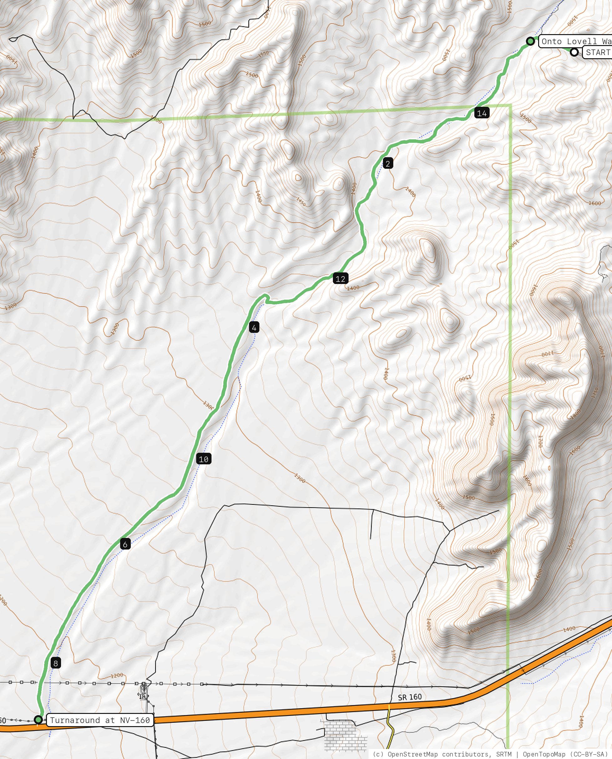 Map of Wash Out
