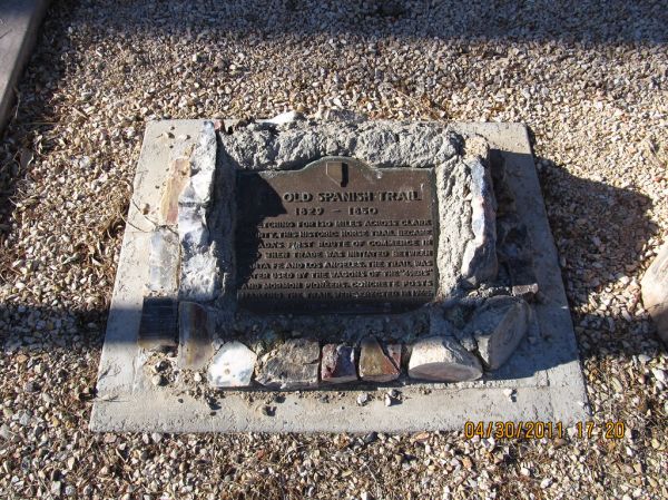 Old Spanish Trail (1829-1850), Nevada Historical Marker No. 31, Mesquite, Nevada