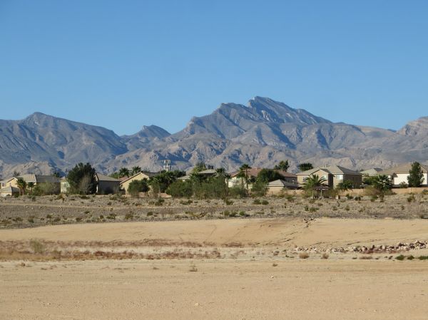 La Madre Mountains from Floyd Lamb Park, Las Vegas, Nevada