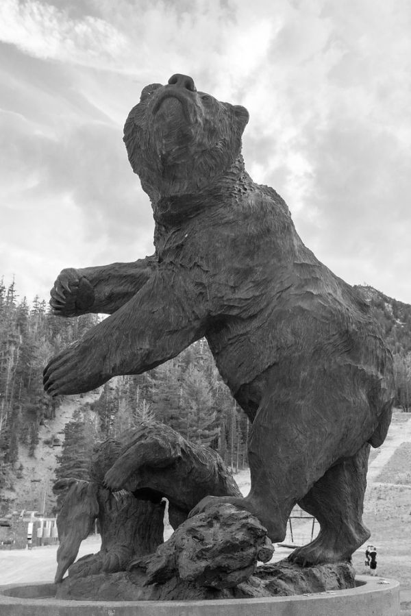 Bear statue at Mammoth Mountain Ski Area - Mammoth Lakes, CA